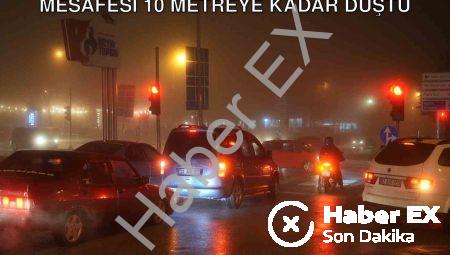 Denizli’de Yoğun Sis Alarmı: Görüş Mesafesi 10 Metreye Kadar Düştü