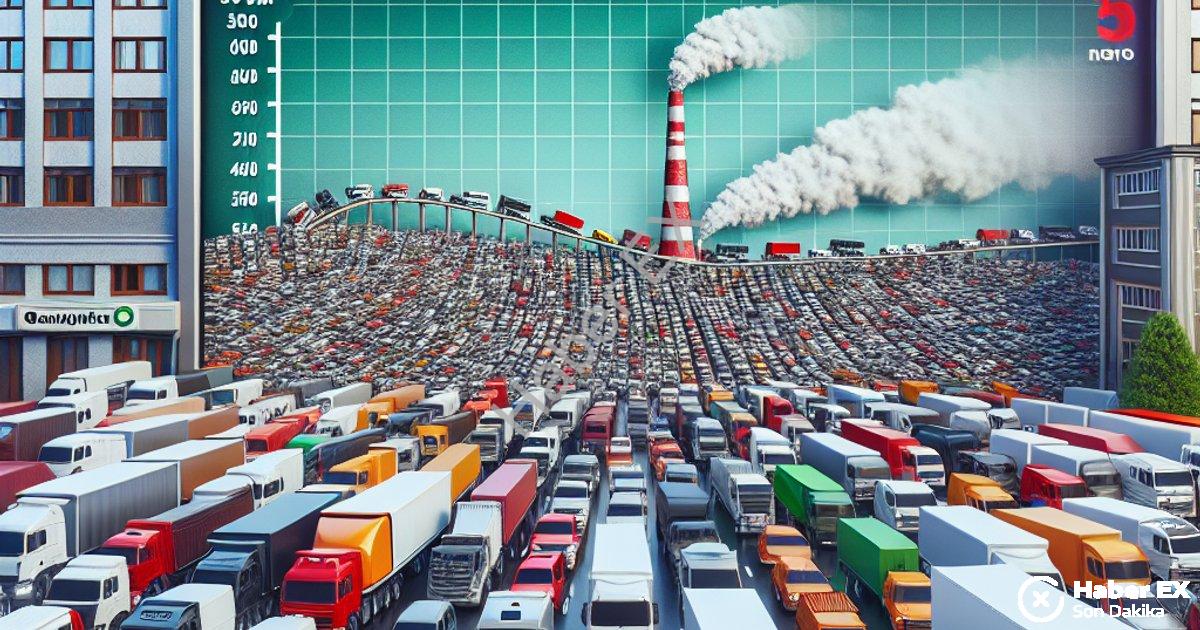 "Kütahya'da Araç Sayısı Rekor Kırdı: Merkez Nüfusunu Geride Bıraktı" başlıklı haber için fotorealist