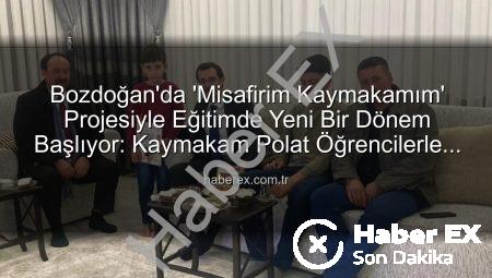 Bozdoğan’da ‘Misafirim Kaymakamım’ Projesiyle Eğitimde Yeni Bir Dönem Başlıyor: Kaymakam Polat Öğrencilerle Buluştu