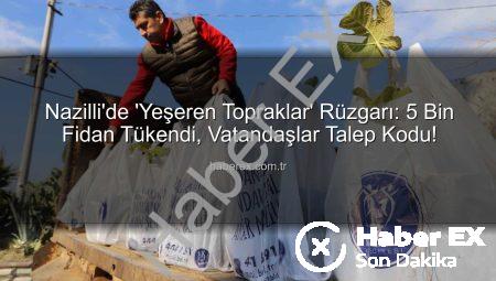Nazilli’de ‘Yeşeren Topraklar’ Rüzgarı: 5 Bin Fidan Tükendi, Vatandaşlar Talep Kodu!