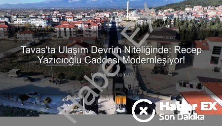 Tavas’ta Ulaşım Konforu Yeni Bir Boyut Kazanıyor: Recep Yazıcıoğlu Caddesi’nde Sıcak Asfalt Devrimi