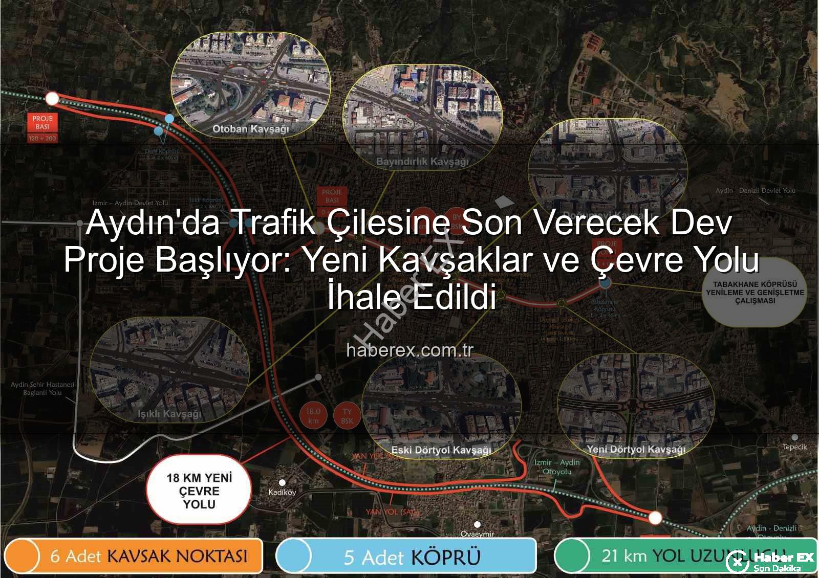 Aydın trafik sorunu - Aydın'da Trafik Çilesine Son Verecek Dev Proje Başlıyor: Yeni Kavşaklar ve Çevre Yolu İhale Edildi